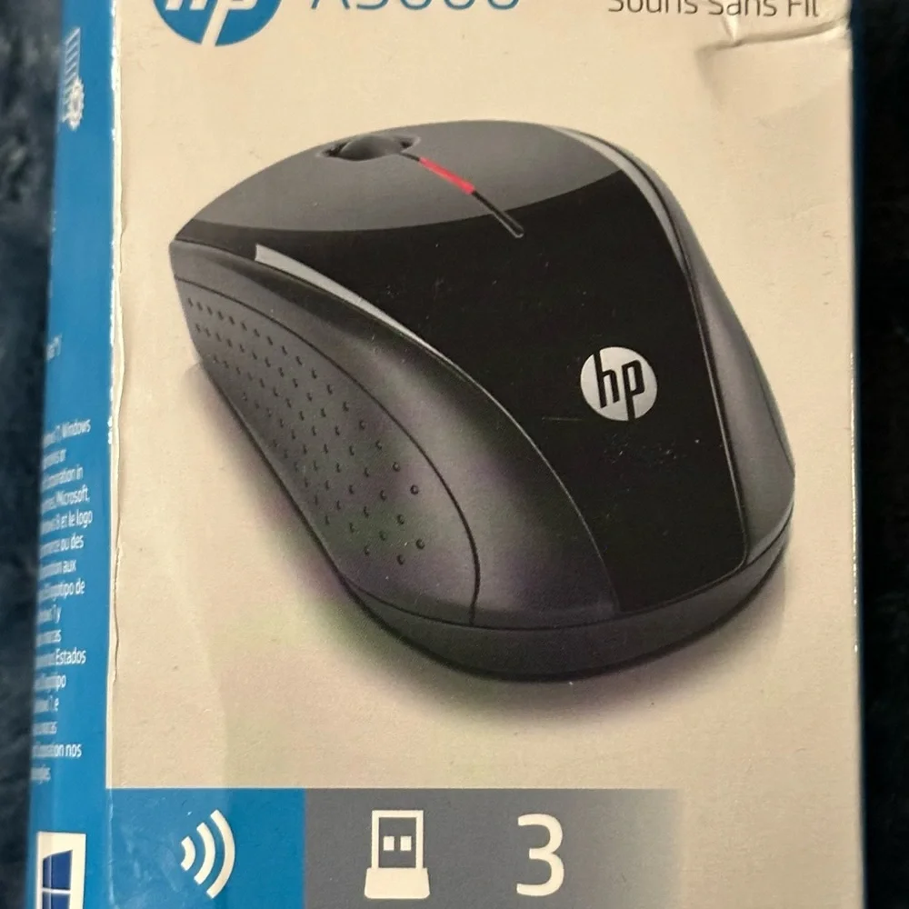 HP Black Ergonomic Wireless Mouse
